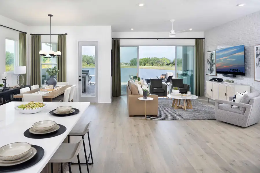 Furnished interior in a model home at Lakeview Crossing – Tradition Series in Sarasota (Image 5).