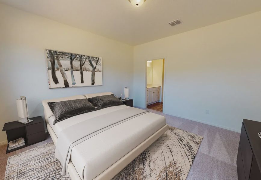 Furnished interior in a model home at The Landing in New Caney (Image 7).