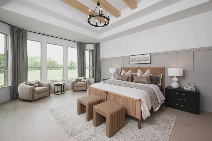 Furnished interior in a model home at Waldsanger in New Braunfels (Image 7).