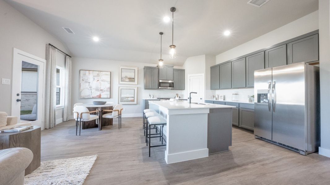 Furnished interior in a model home at The Meadows in Denton (Image 22).