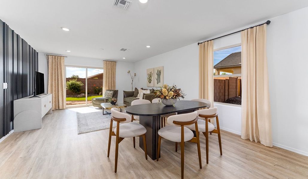 Furnished interior in a model home at Saguaro Bloom in Marana (Image 11). Furnished interior in a model home at Saguaro Bloom in Marana (Image 11).