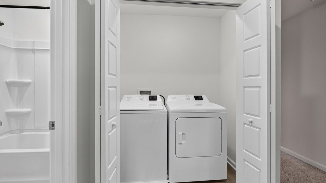 Furnished interior in a model home at Bridle Creek Townhomes in Jacksonville (Image 23). Furnished interior in a model home at Bridle Creek Townhomes in Jacksonville (Image 23).