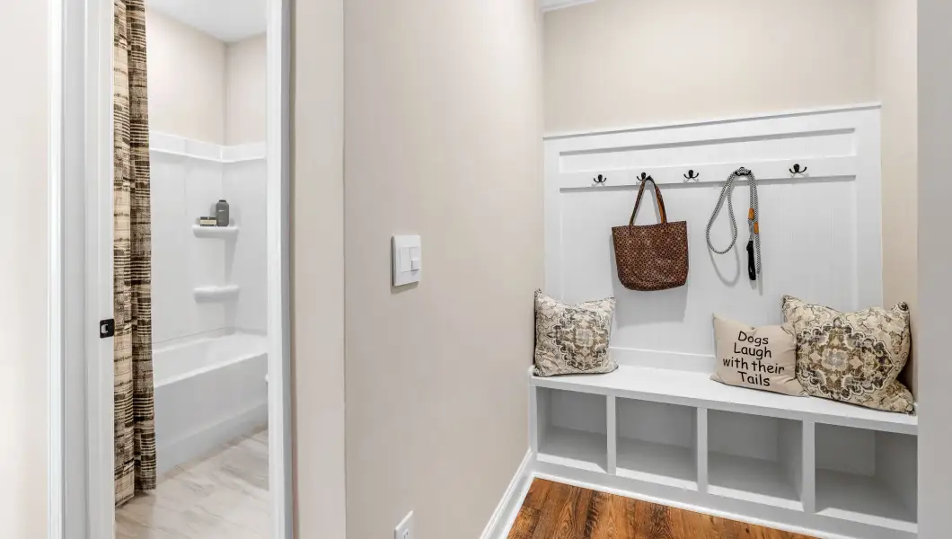Furnished interior in a model home at North Highway 101 in Greer (Image 19).