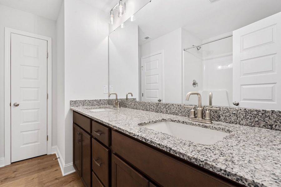 Furnished interior in a model home at Marin Woods Townhomes in Smithfield (Image 11).