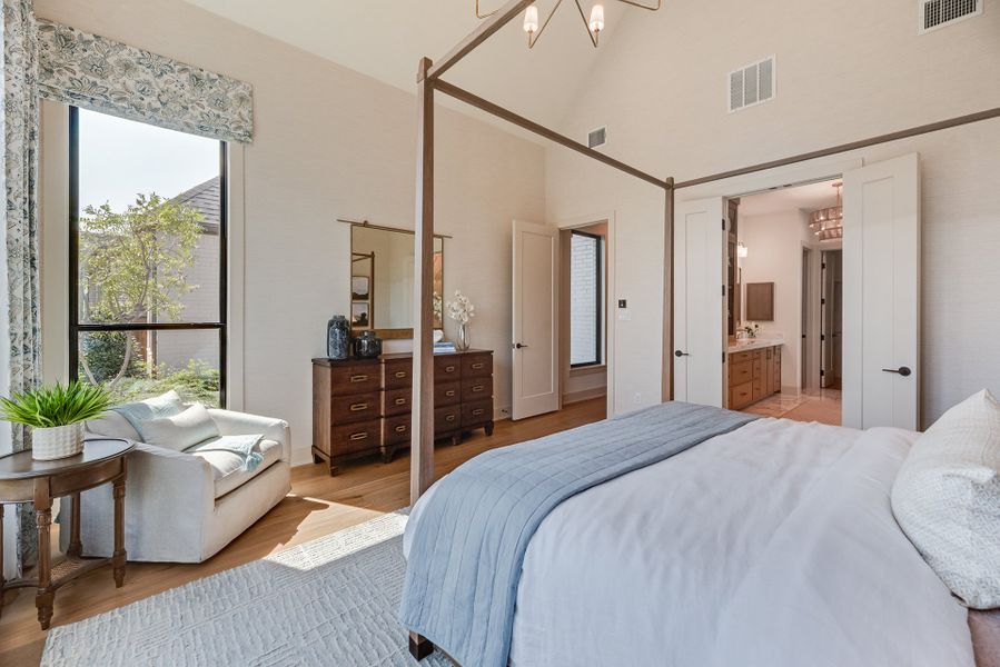 Furnished interior in a model home at Furst Ranch in Argyle (Image 38).