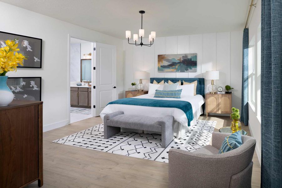 Furnished interior in a model home at Coasterra in Palmetto (Image 8).