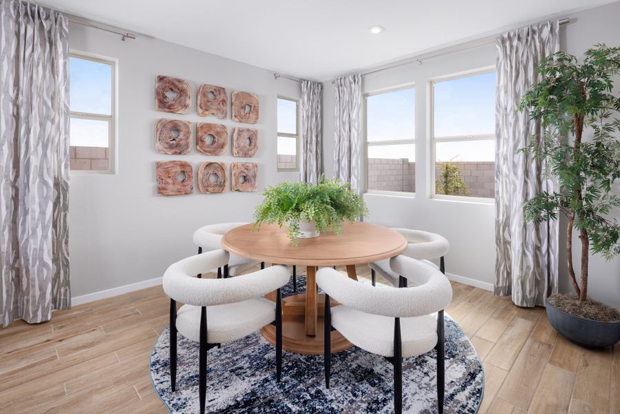 Furnished interior in a model home at Montana Vista - Summit: Summit in Buckeye (Image 7). Furnished interior in a model home at Montana Vista - Summit: Summit in Buckeye (Image 7).