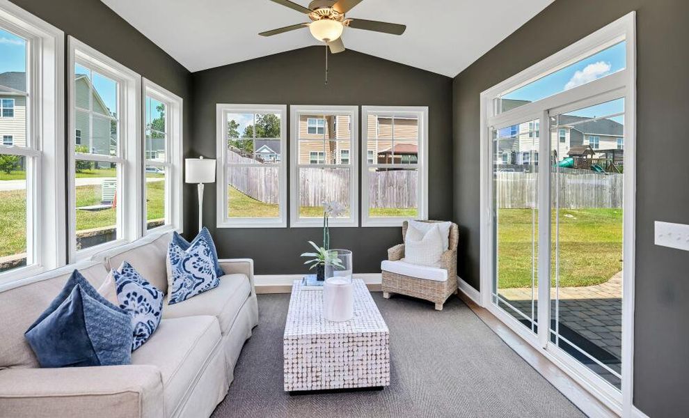 Furnished interior in a model home at Kilburne Village in Greensboro (Image 11).