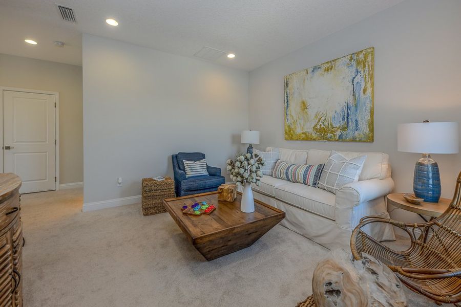 Furnished interior in a model home at Heritage Trace in Nocatee in Ponte Vedra (Image 27). Furnished interior in a model home at Heritage Trace in Nocatee in Ponte Vedra (Image 27).