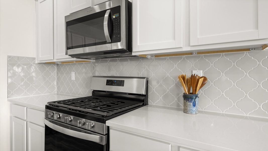 Furnished interior in a model home at Preserve at Dove Creek in Statham (Image 9).