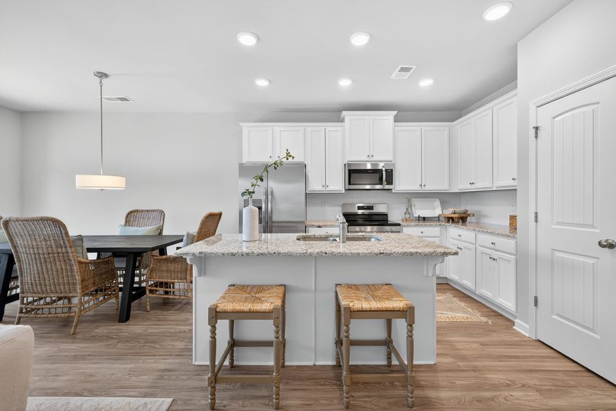 Furnished interior in a model home at The Reserve at Clocktower in Douglasville (Image 9).