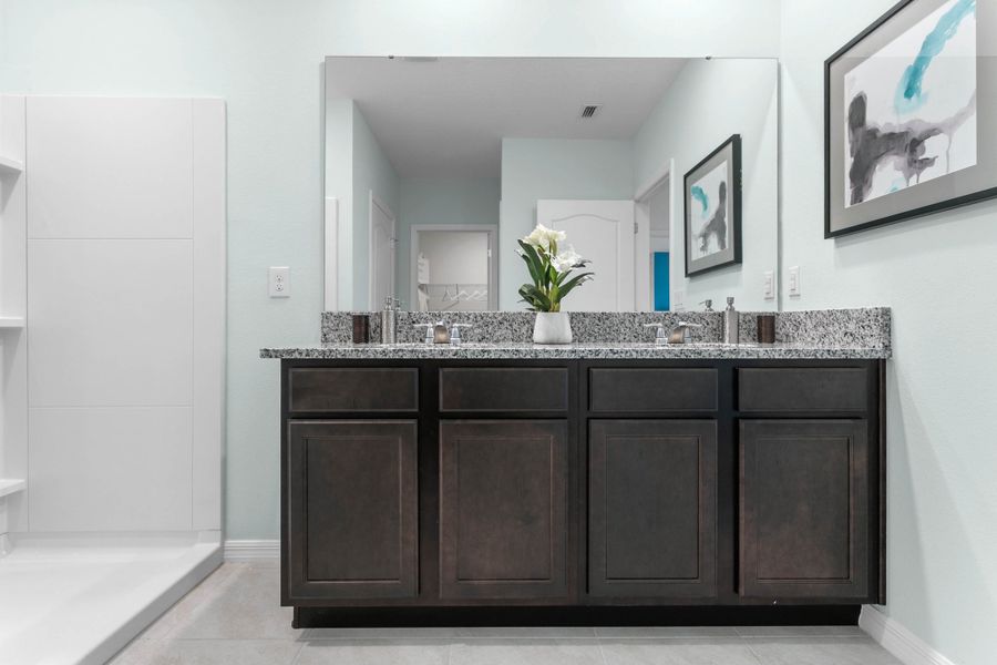 Furnished interior in a model home at Villamar in Winter Haven (Image 37).