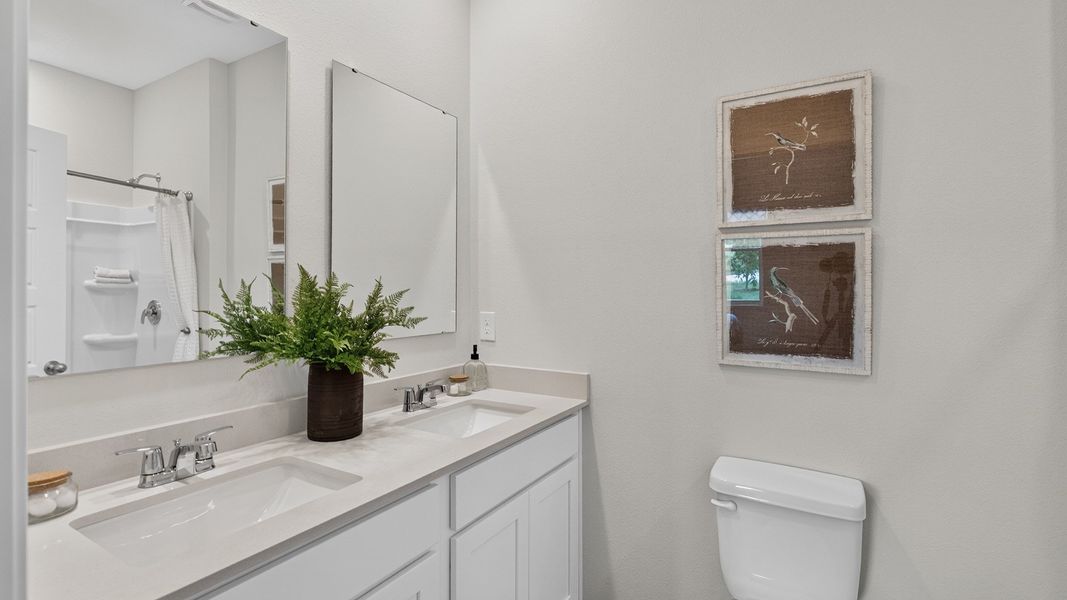 Furnished interior in a model home at Bridle Creek in Jacksonville (Image 37).