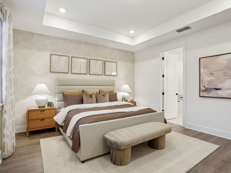 Furnished interior in a model home at Station Hill - Estate Series in Franklin (Image 15).