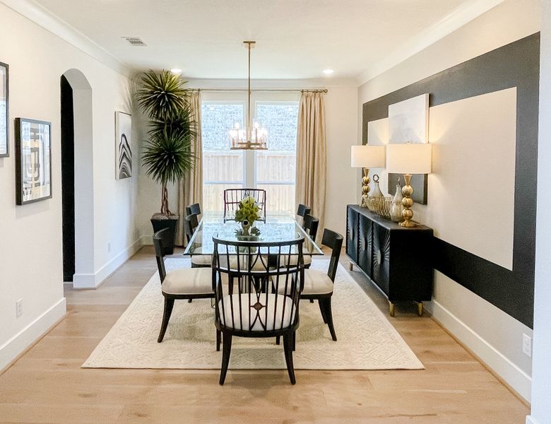 Furnished interior in a model home at Candela – 60' in Richmond (Image 5).