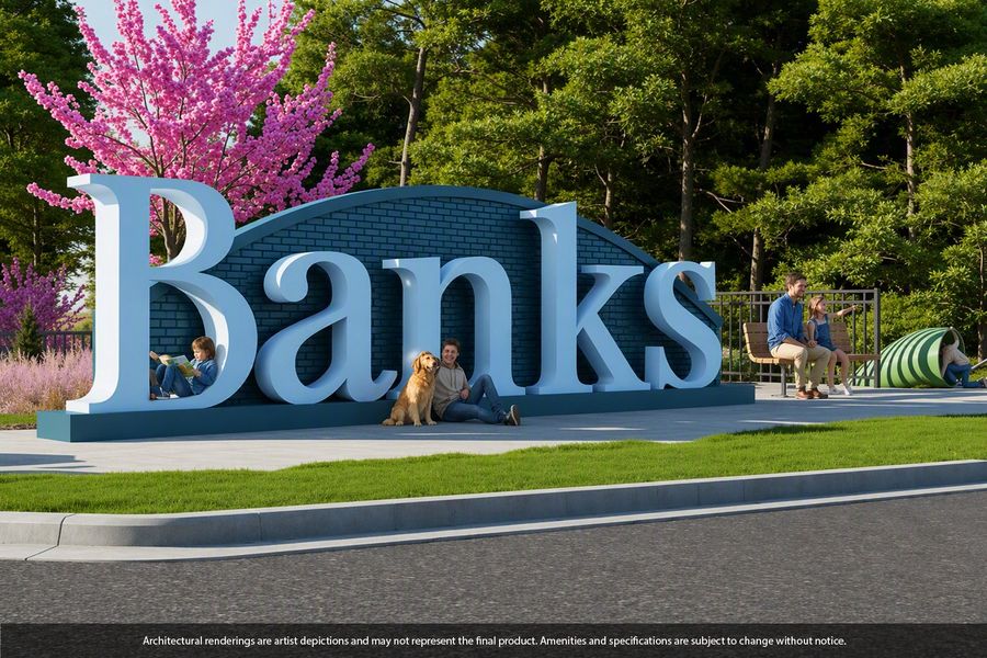 Entrance to the BanksTwenty community in Raleigh, NC, featuring signage and landscaping (Image 10).