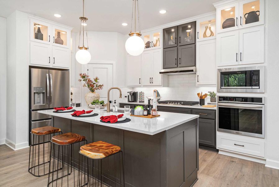 Furnished interior in a model home at Colton 45' Homesites in Montgomery (Image 3).