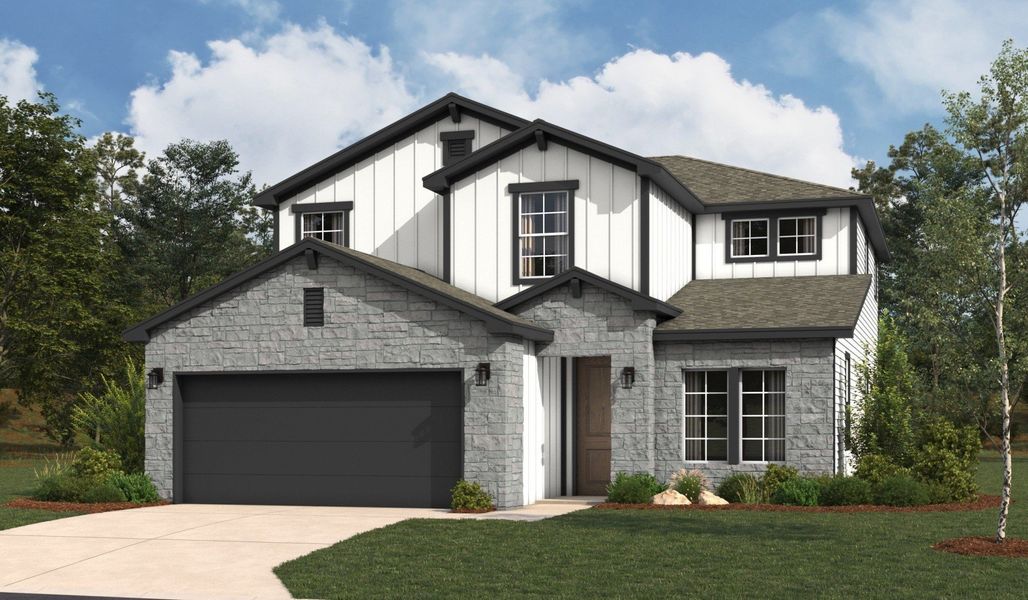 Front exterior of a home in the Hickory Ridge community, located in Elmendorf, TX (Image 21).