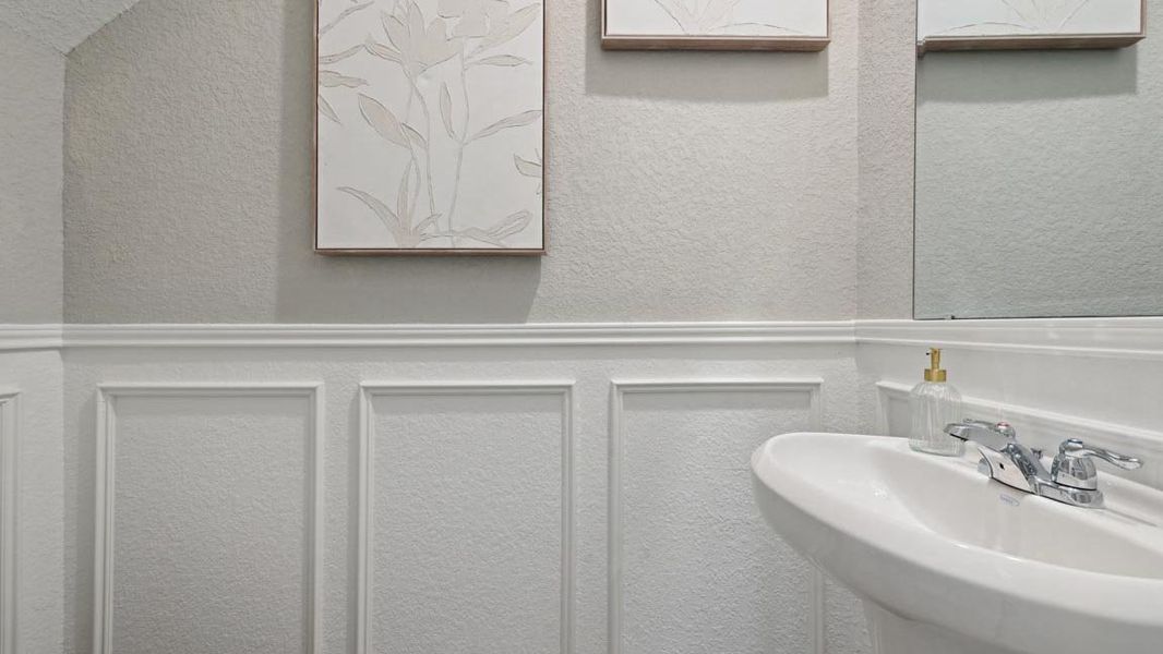 Furnished interior in a model home at The Villas at Legacy Park in Houston (Image 21).