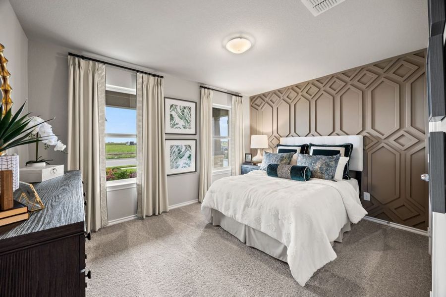 Furnished interior in a model home at Myrtle Creek in Waxahachie (Image 15).