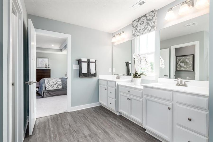 Furnished interior in a model home at Emory Park in Five Forks (Image 8). Furnished interior in a model home at Emory Park in Five Forks (Image 8).