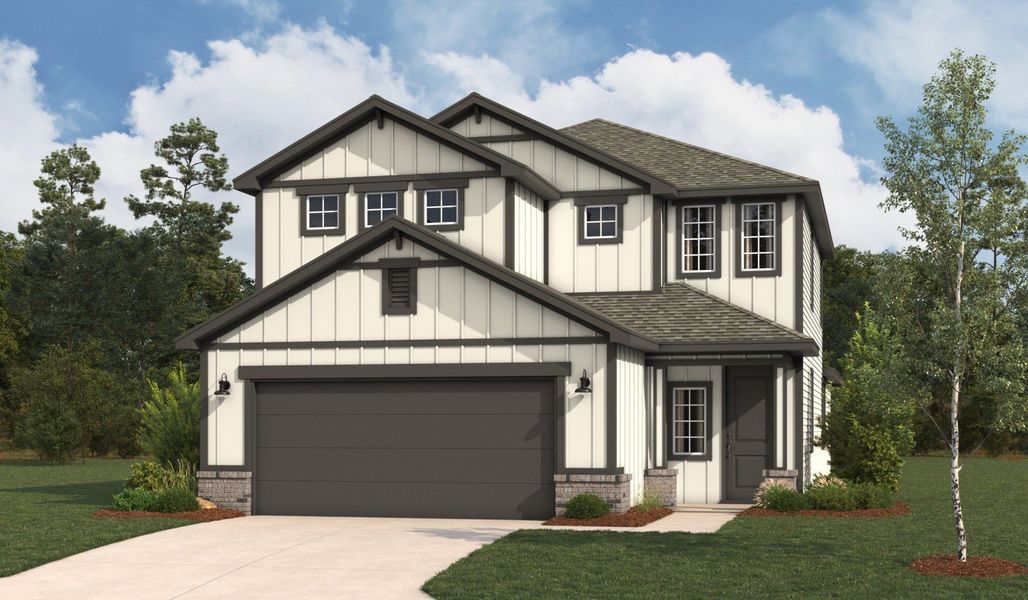 Front exterior of a home in the Veranda Designer community, located in San Antonio, TX (Image 22).