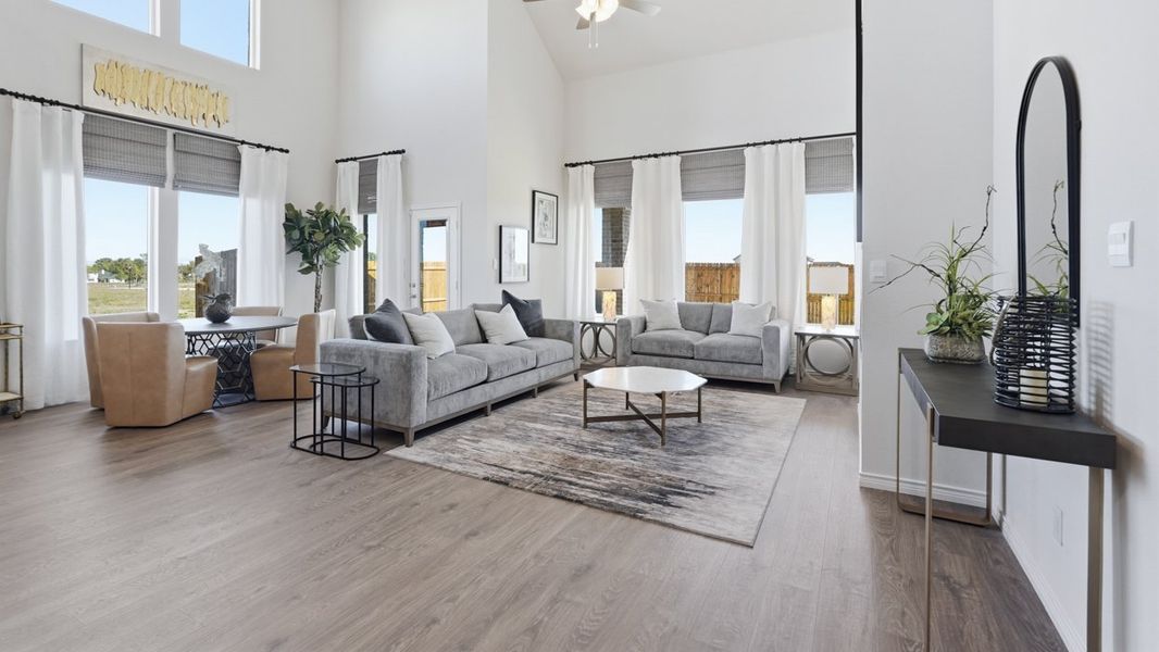 Furnished interior in a model home at Morning Ridge in Princeton (Image 33).