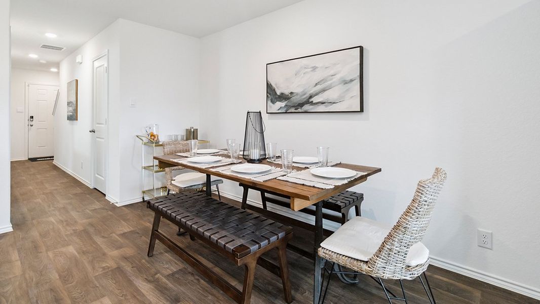 Furnished interior in a model home at Blue Ridge Ranch in San Antonio (Image 12).