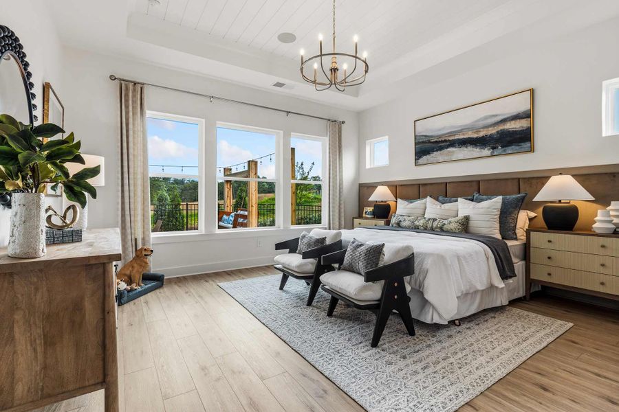 Furnished interior in a model home at Lanier Landing - Retreat Collection in Gainesville (Image 16).