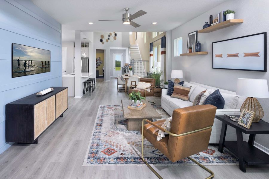 Furnished interior in a model home at Vistera of Venice – Garden Series in Nokomis (Image 6).