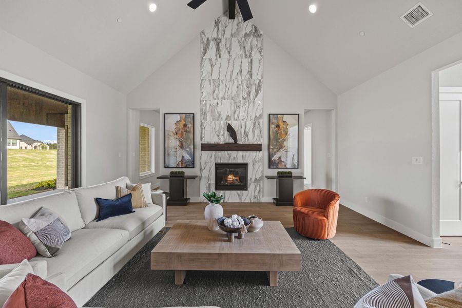 Furnished interior in a model home at Ridge Pointe Estates in McLendon-Chisholm (Image 5).