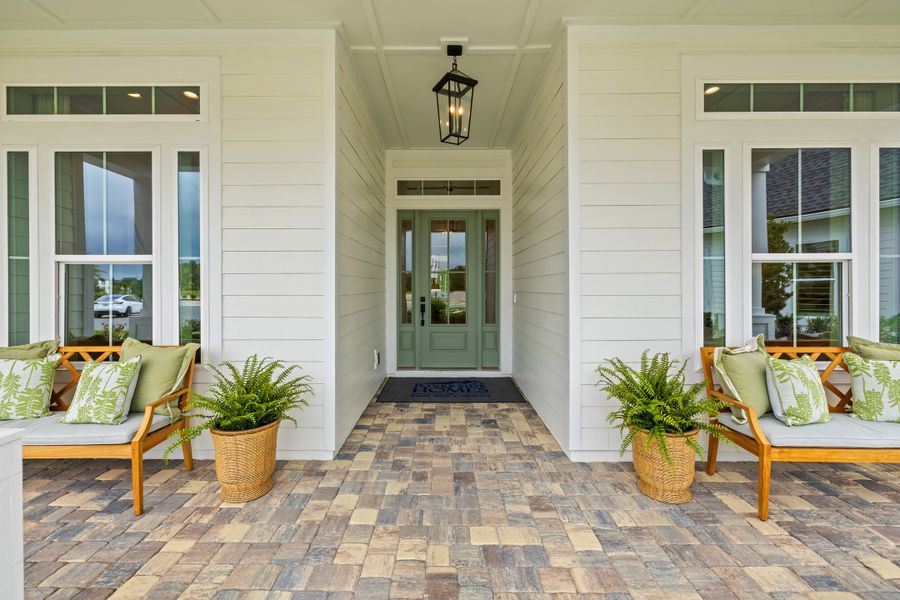 Exterior details of a home in Hidden Creek at SilverLeaf 80' Gold Series, St. Augustine (Image 27).
