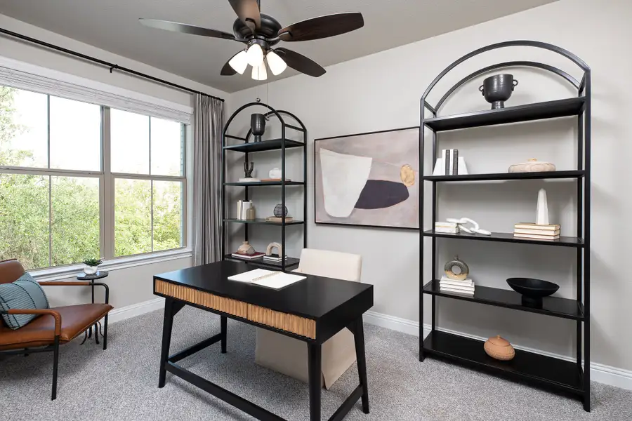 Furnished interior in a model home at Silo Mills - Signature Series in Joshua (Image 18).