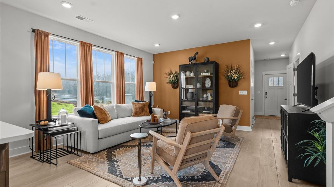 Furnished interior in a model home at El Dorado in Spartanburg (Image 6). Furnished interior in a model home at El Dorado in Spartanburg (Image 6).