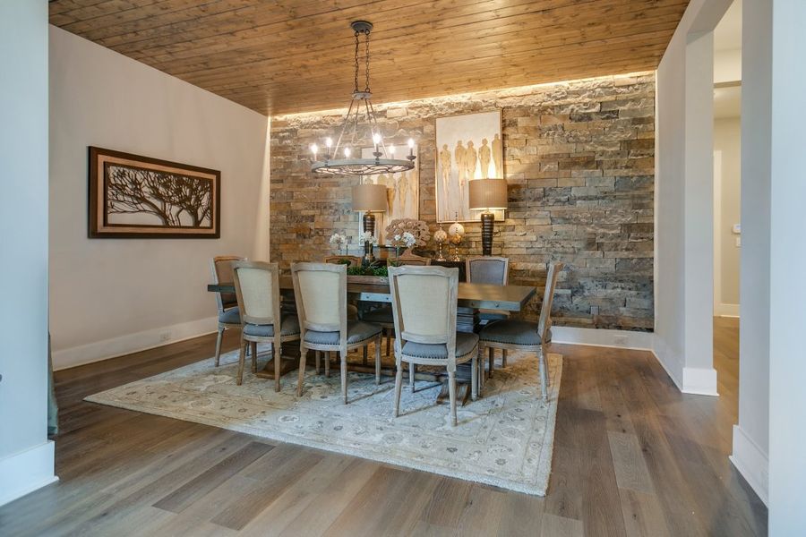 Furnished interior in a model home at Lookaway Farms in Franklin (Image 6).