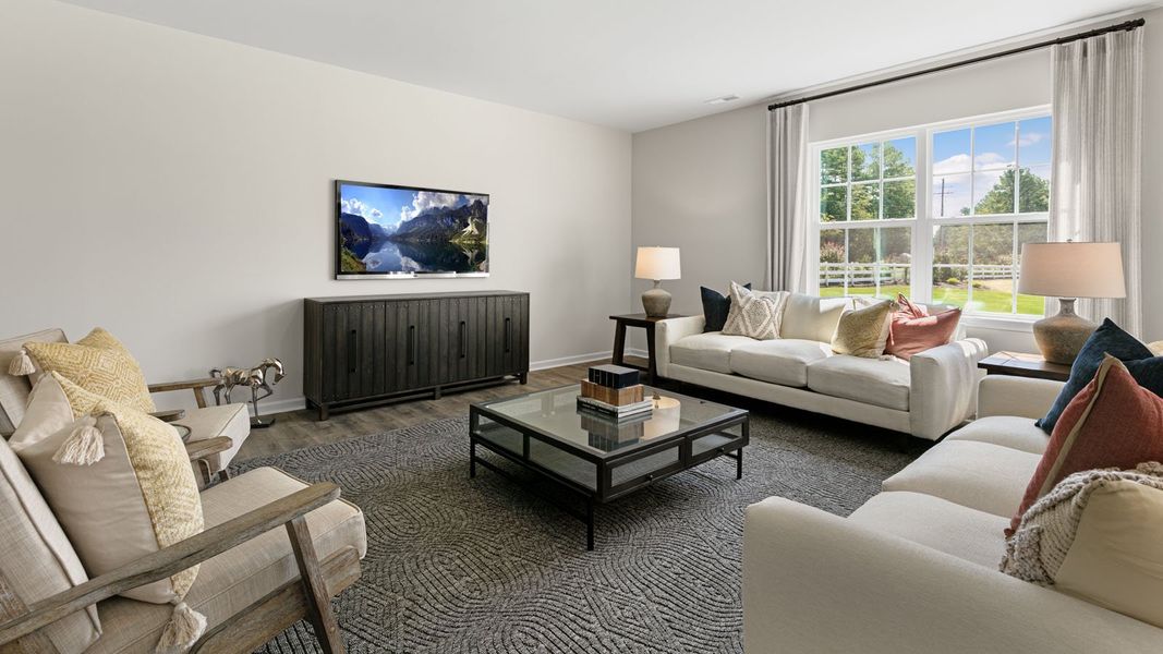 Furnished interior in a model home at North Gate in Vass (Image 6).