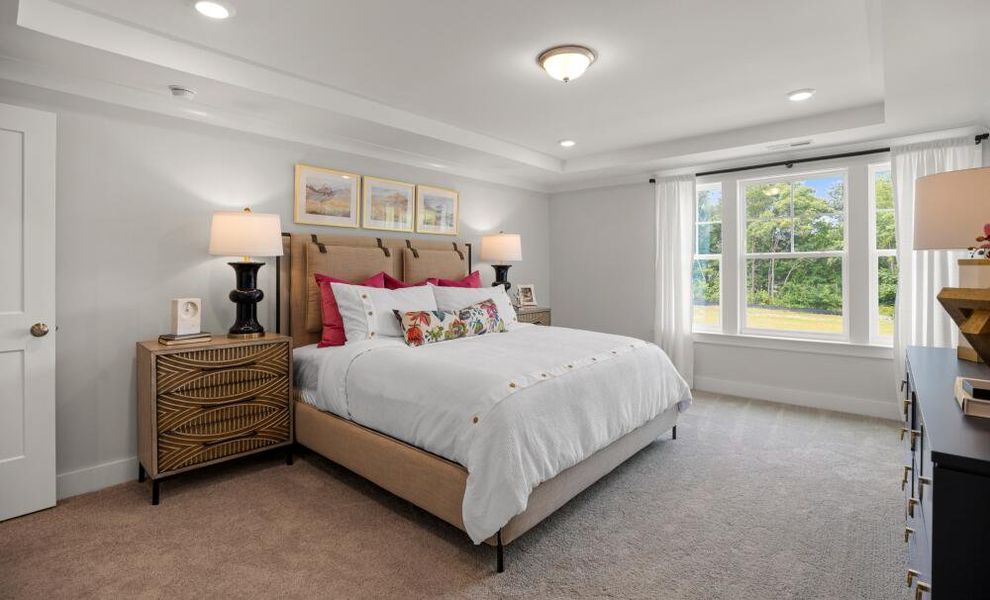 Furnished interior in a model home at Johnston Park Townhomes in Charlotte (Image 8). Furnished interior in a model home at Johnston Park Townhomes in Charlotte (Image 8).