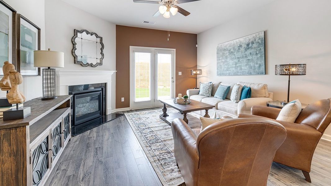 Furnished interior in a model home at Windsor Meadows in Augusta (Image 11).