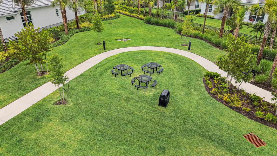 Walking Paths and Outdoor Seating