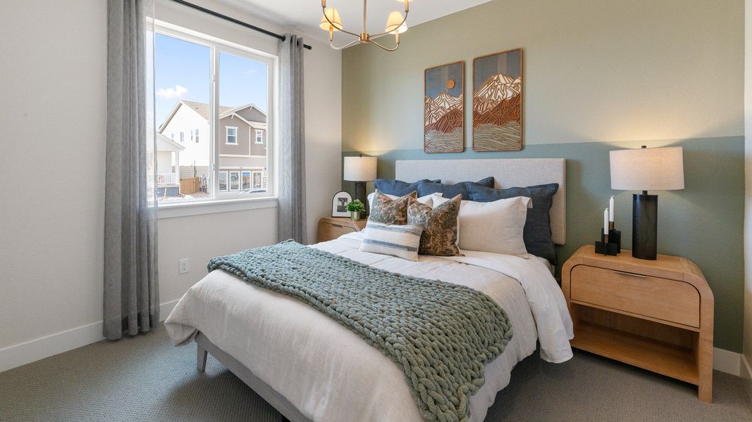Furnished interior in a model home at Trevenna in Windsor (Image 10).