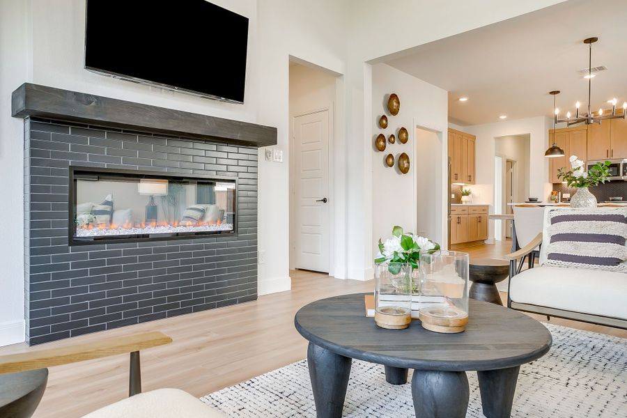 Furnished interior in a model home at Creekside in Royse City (Image 40).