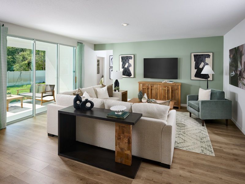 Furnished interior in a model home at Pine Ridge Meadows in Hudson (Image 5). Furnished interior in a model home at Pine Ridge Meadows in Hudson (Image 5).