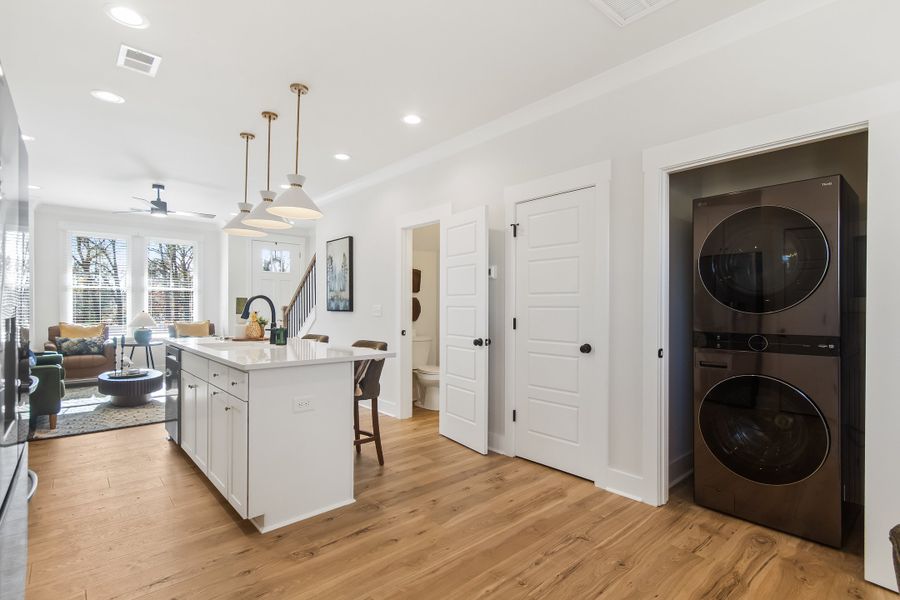 Furnished interior in a model home at Hawthorne Summit in Greenville (Image 8).
