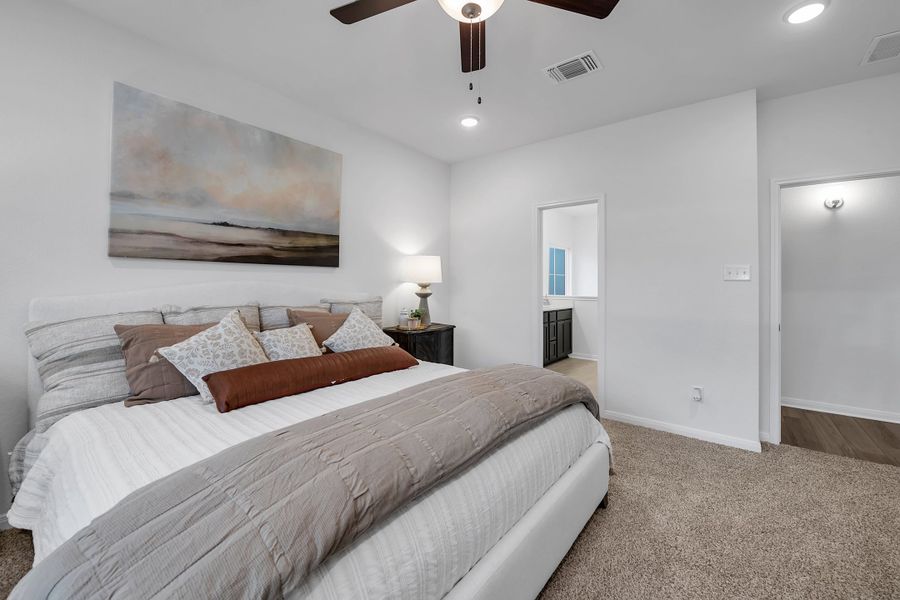 Furnished interior in a model home at The Village at Elm Creek in Troy (Image 26).