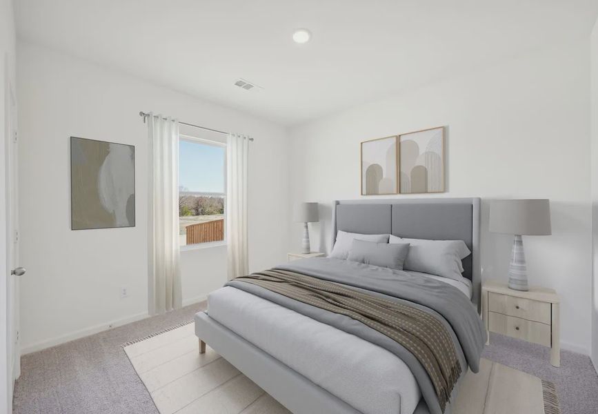 Furnished interior in a model home at Noble Ridge in Howe (Image 8).