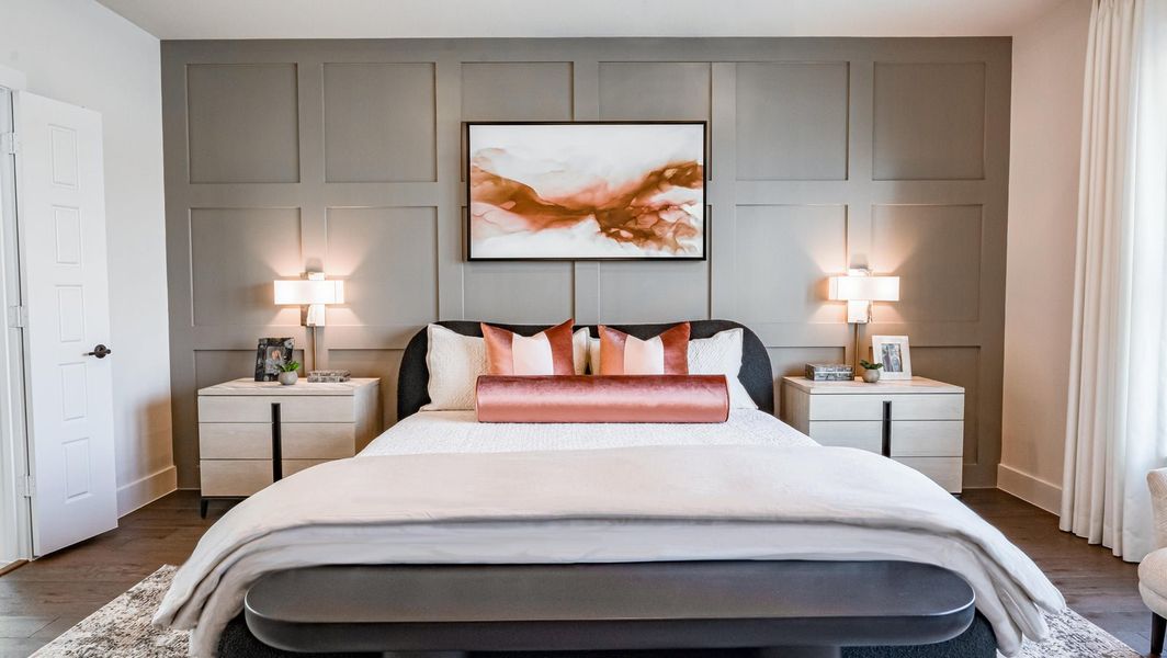 Furnished interior in a model home at Shady Valley Estates in Midlothian (Image 4). Furnished interior in a model home at Shady Valley Estates in Midlothian (Image 4).