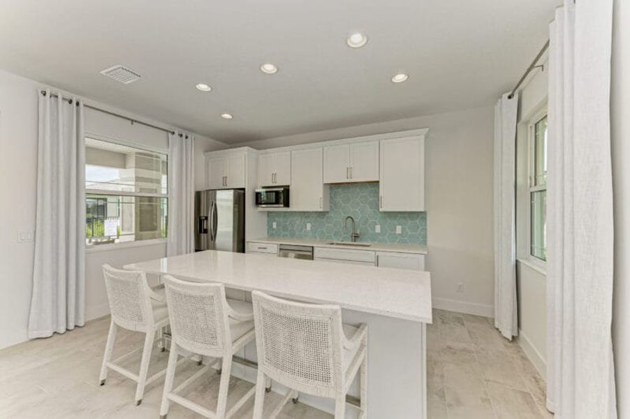 Furnished interior in a model home at The Laurels in Parrish (Image 8).