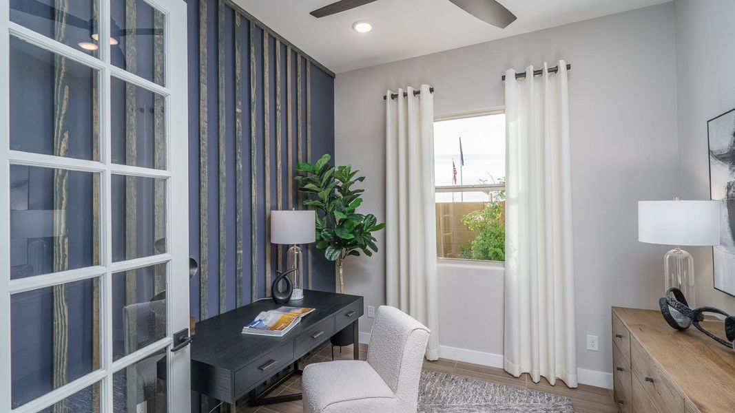 Furnished interior in a model home at The Ridge at Sienna Hills in Buckeye (Image 21). Furnished interior in a model home at The Ridge at Sienna Hills in Buckeye (Image 21).