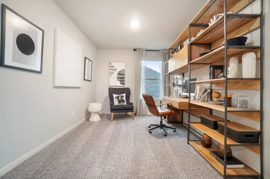 Furnished interior in a model home at Venado Crossing in Cibolo (Image 26).