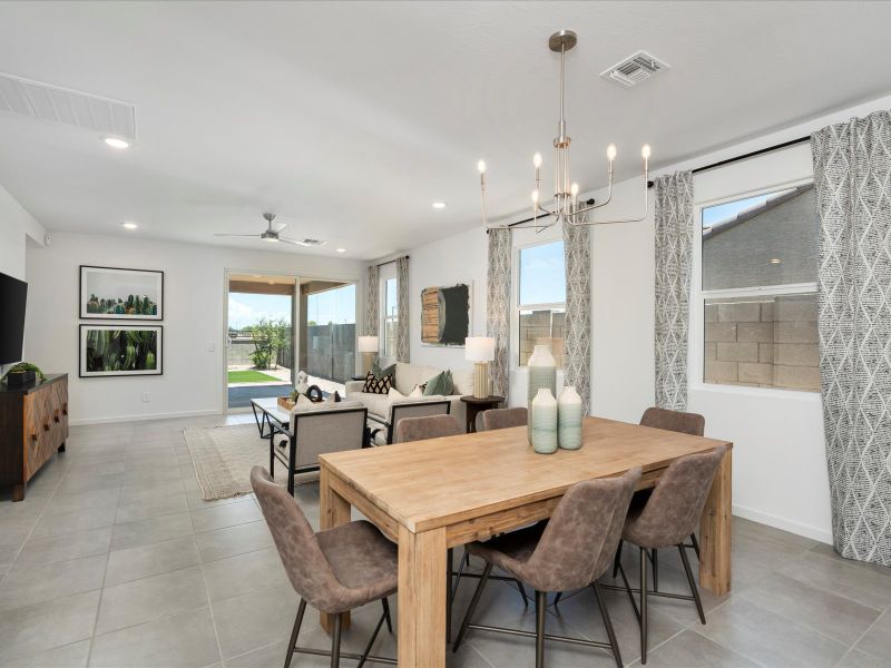 Dining Room in Jubilee Floorplan modeled at Silva Farms